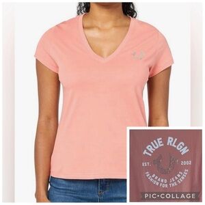 True Religion Women's V-Neck T-Shirt